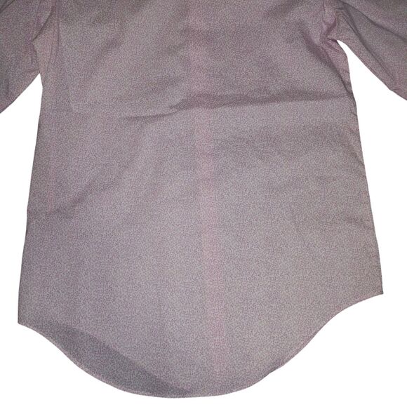 Van Heusen Dress Shirt Mens 14.5 32/33 Pink Slim Fit Stretch Stain Shield Wrinkl - Picture 10 of 11